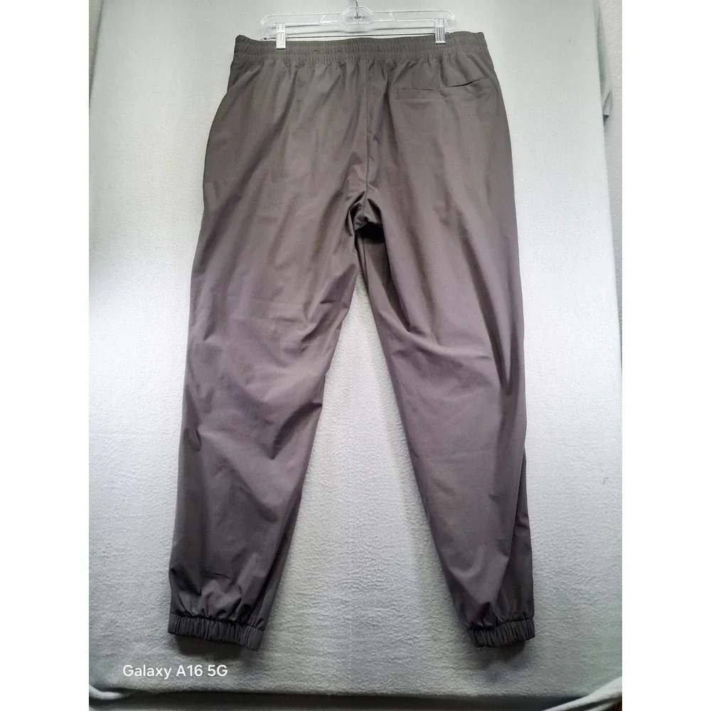 FLX Men Black Joggers Black Pockets Stretchy‎ Waist Size Large